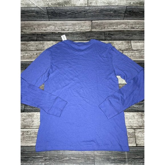Pacsun Ps/Basics Blue Smiley Face Size long Sleeve - Picture 5 of 5